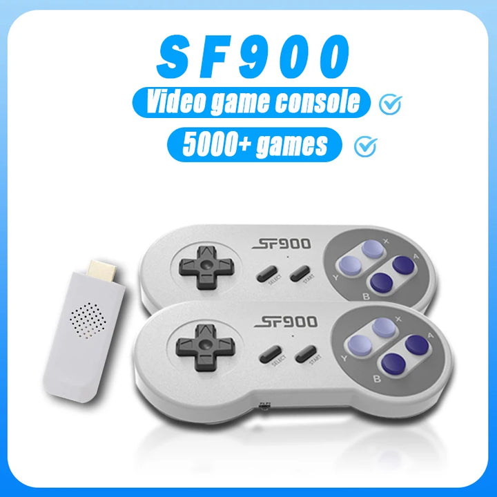 SF900 Retro Game Console – 5000 Classic Games, Wireless & HDMI Ready