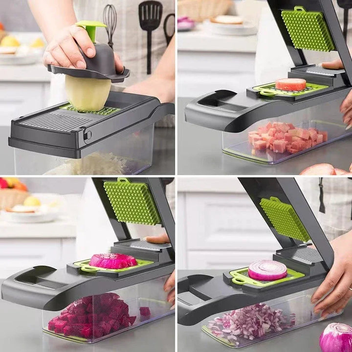 16-in-1 Vegetable Chopper – Multi-Function Slicer & Dicer