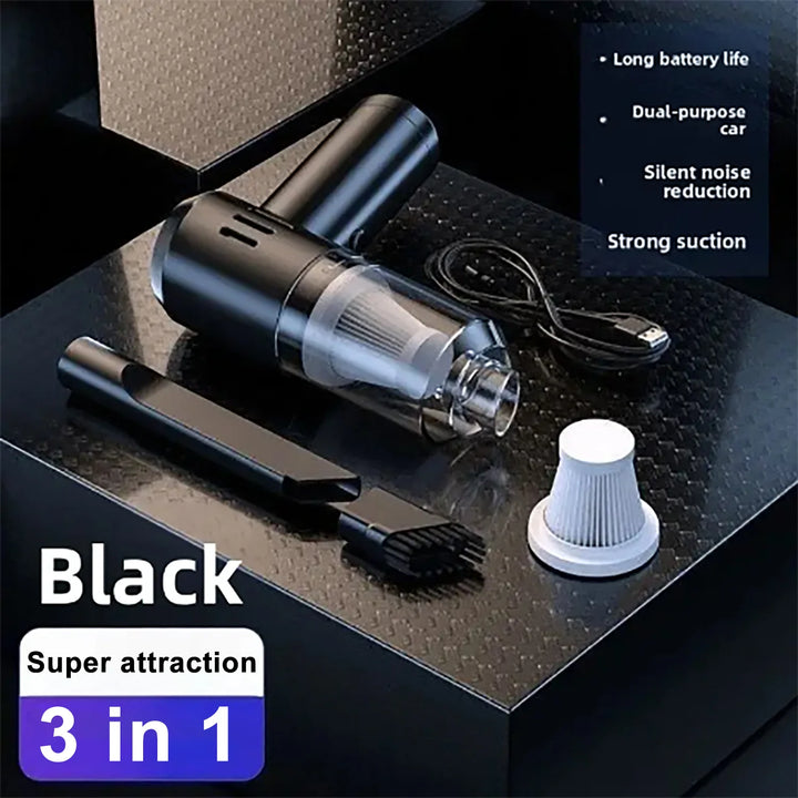Handheld Car Vacuum Cleaner – Wireless, Dry & Wet Use