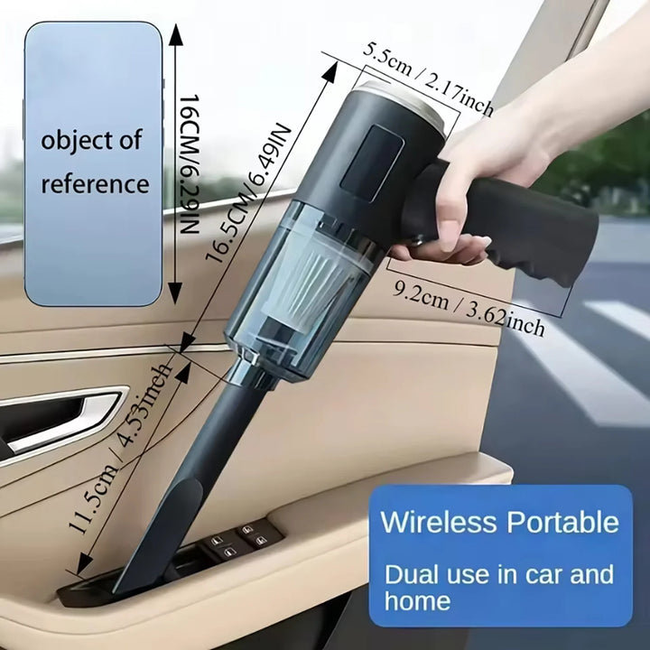 Handheld Car Vacuum Cleaner – Wireless, Dry & Wet Use