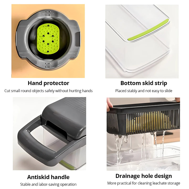 16-in-1 Vegetable Chopper – Multi-Function Slicer & Dicer