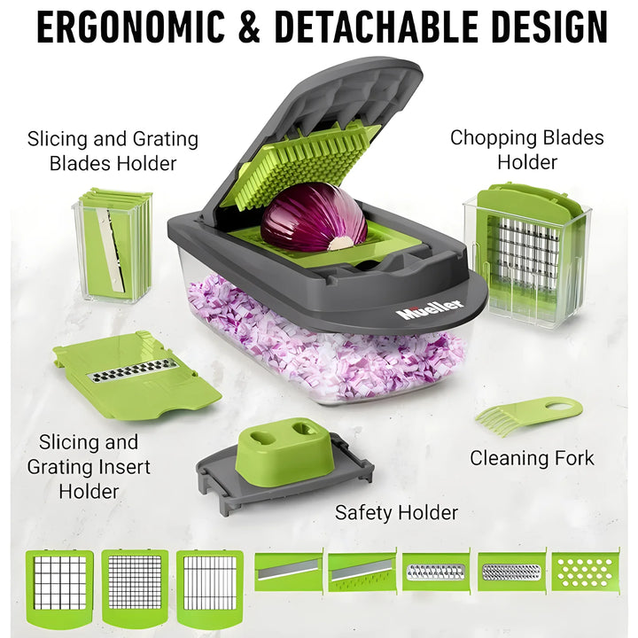 16-in-1 Vegetable Chopper – Multi-Function Slicer & Dicer