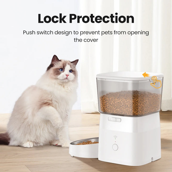 ROJECO Smart Automatic Dog Feeder with WiFi Control