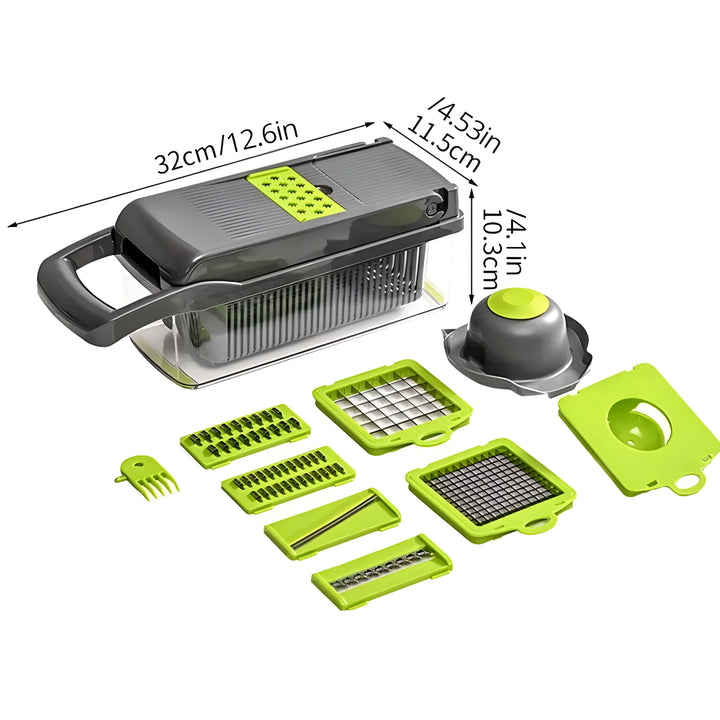 16-in-1 Vegetable Chopper – Multi-Function Slicer & Dicer