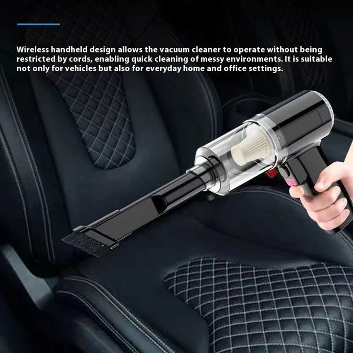 Handheld Car Vacuum Cleaner – Wireless, Dry & Wet Use