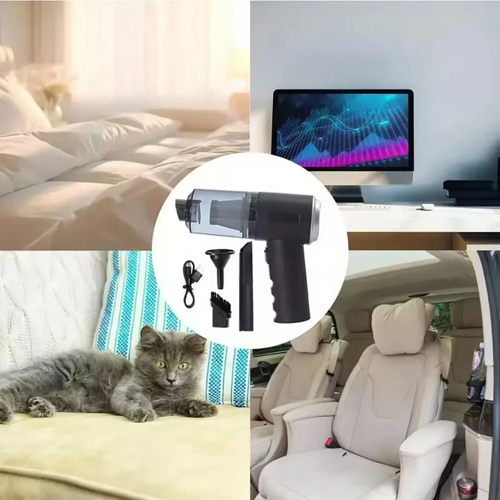Handheld Car Vacuum Cleaner – Wireless, Dry & Wet Use