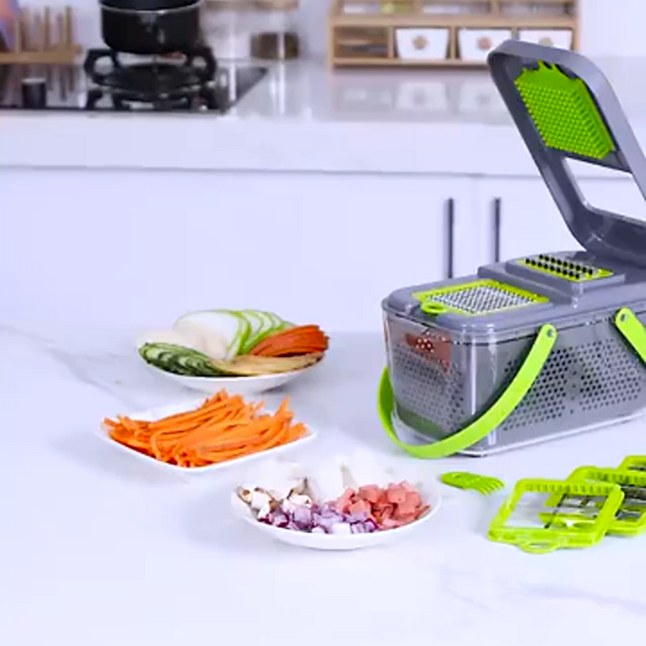 16-in-1 Vegetable Chopper – Multi-Function Slicer & Dicer