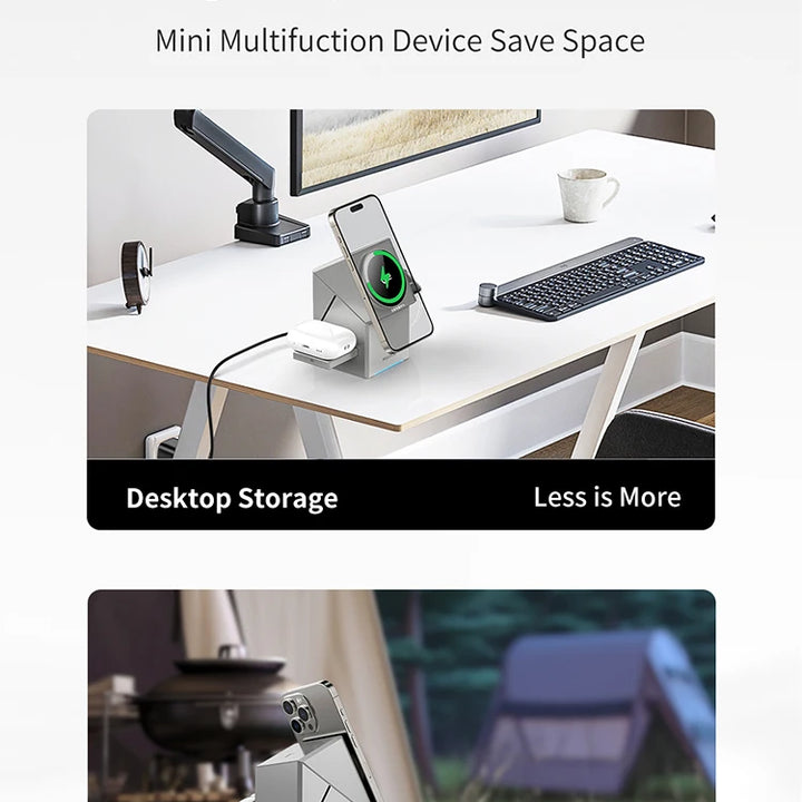 Qi2 3-in-1 Wireless Charger for iPhone, AirPods & Apple Watch