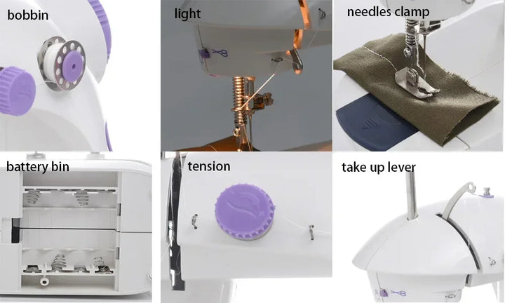 Portable Mini Sewing Machine – Dual Speed, Light & Easy DIY