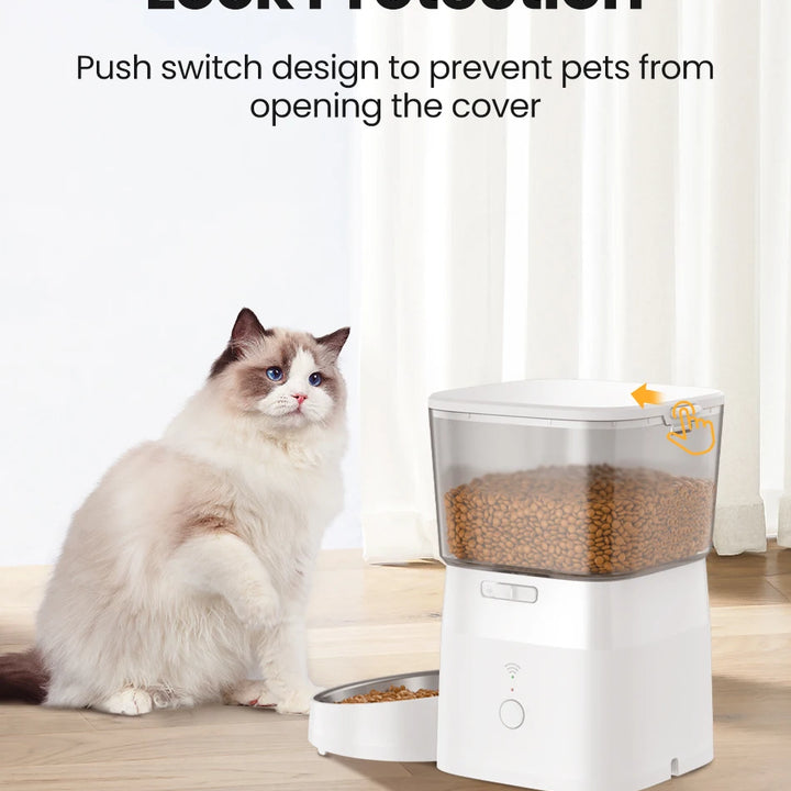 ROJECO Smart Automatic Dog Feeder with WiFi Control
