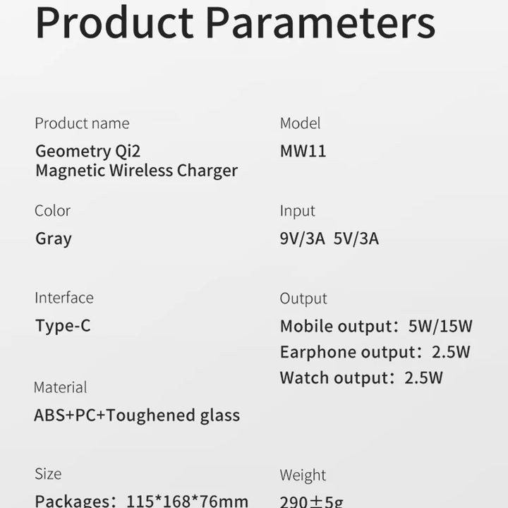 Qi2 3-in-1 Wireless Charger for iPhone, AirPods & Apple Watch