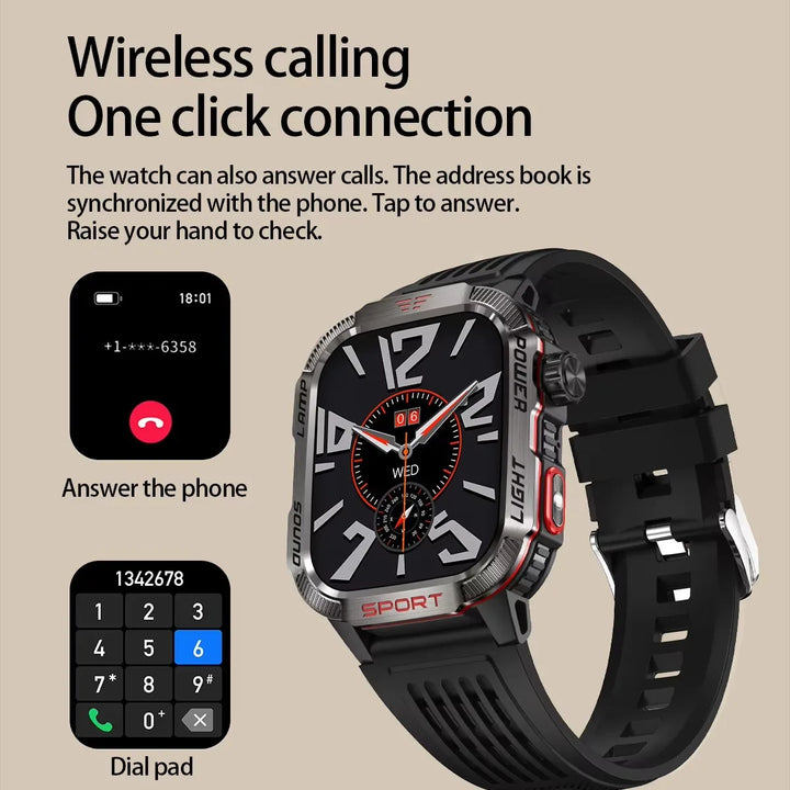 HT29 Smartwatch 2.01’’ | BT Calls, Health & Fitness Tracker