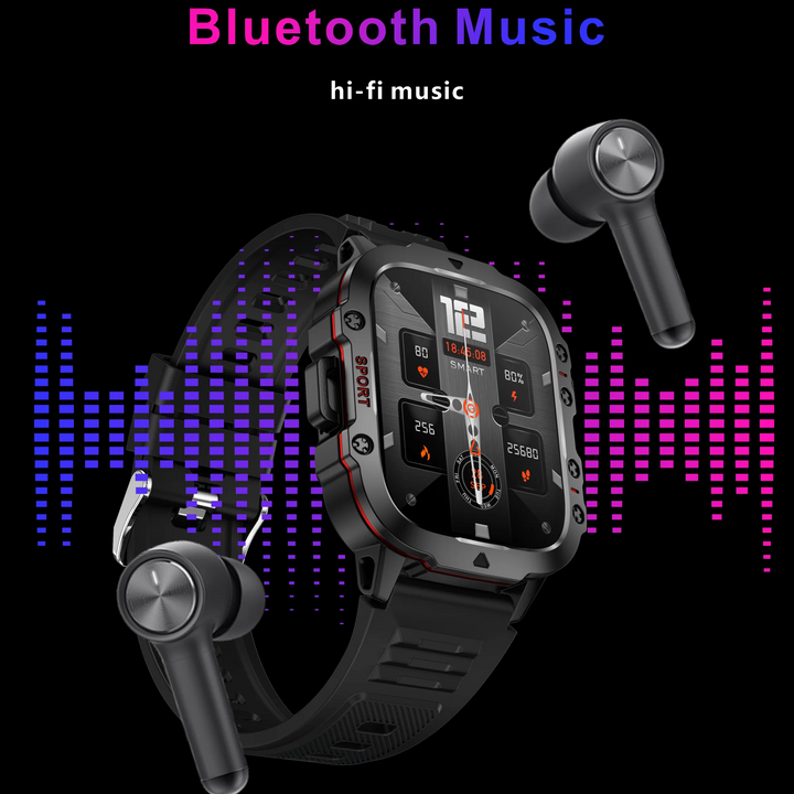 LIGE 1.96’’ Smartwatch – Bluetooth Call, Voice Assistant, Fitness & Waterproof