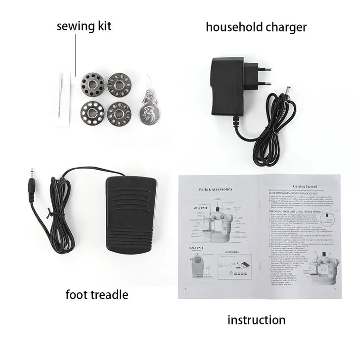 Portable Mini Sewing Machine – Dual Speed, Light & Easy DIY