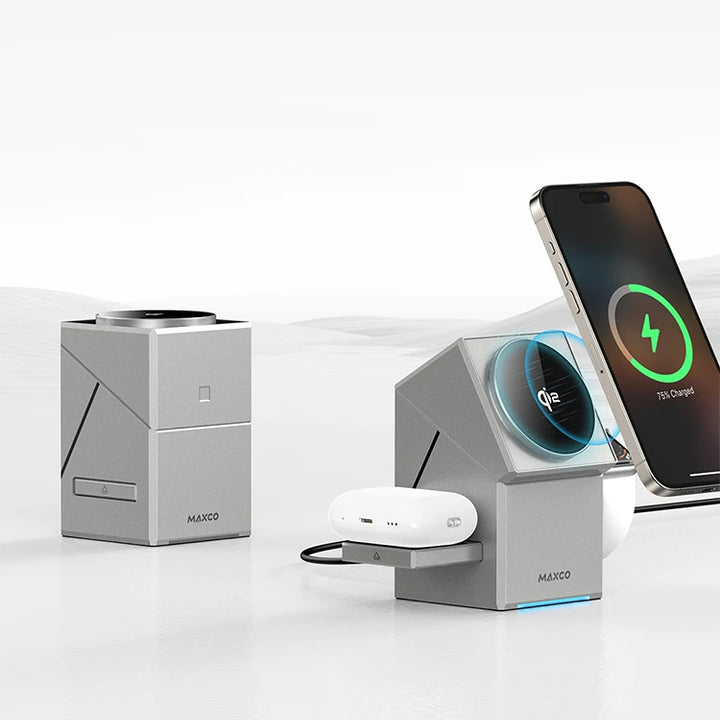 Qi2 3-in-1 Wireless Charger for iPhone, AirPods & Apple Watch