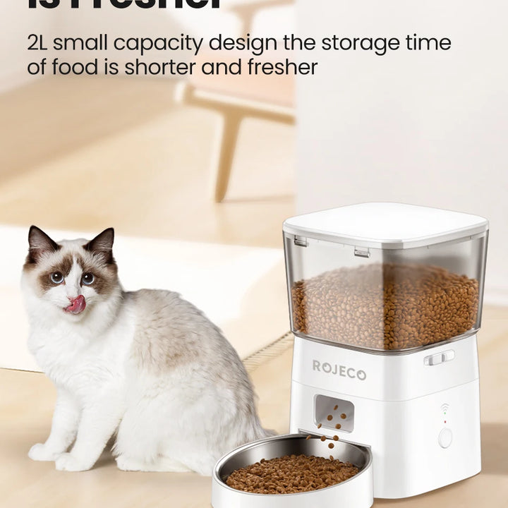 ROJECO Smart Automatic Dog Feeder with WiFi Control