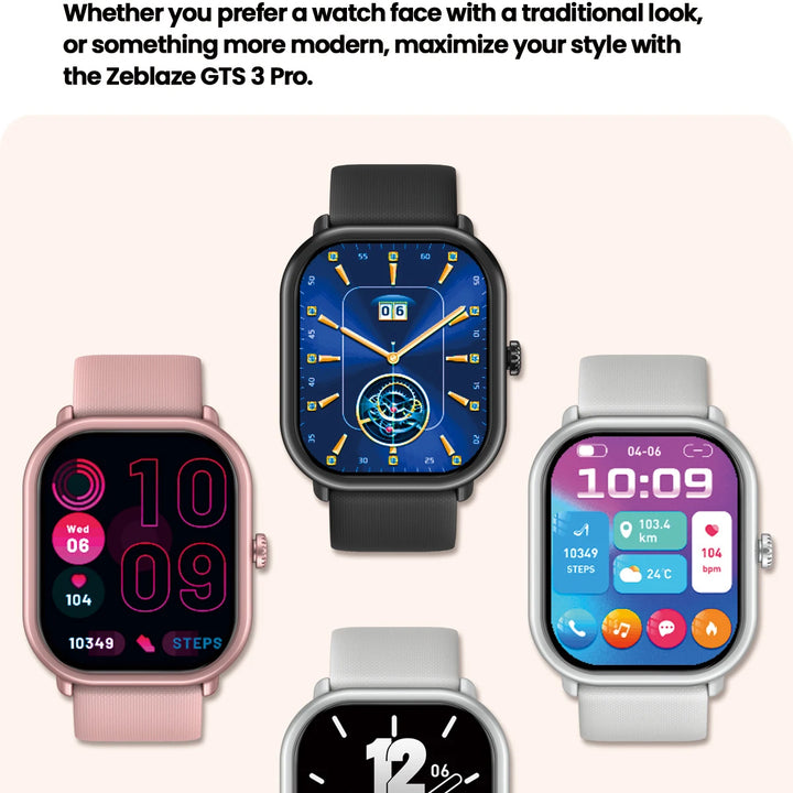 Zeblaze GTS 3 Pro – AMOLED Smartwatch with Voice Calls & Fitness Tracking