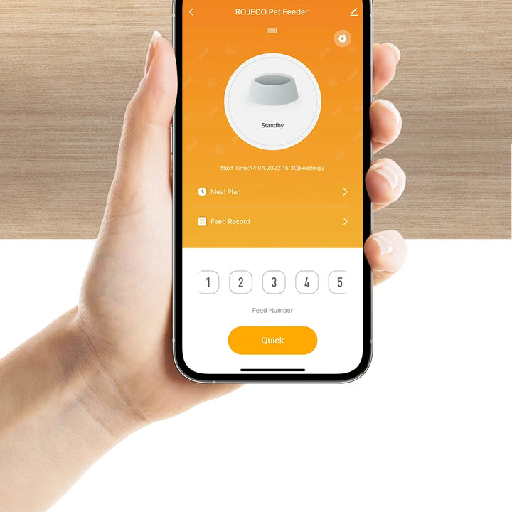 ROJECO Smart Automatic Dog Feeder with WiFi Control