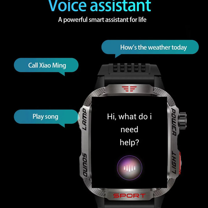 HT29 Smartwatch 2.01’’ | BT Calls, Health & Fitness Tracker