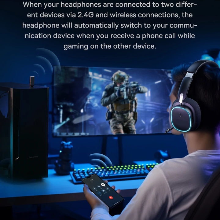 Baseus GH02 Wireless Gaming Headset with Mic RGB