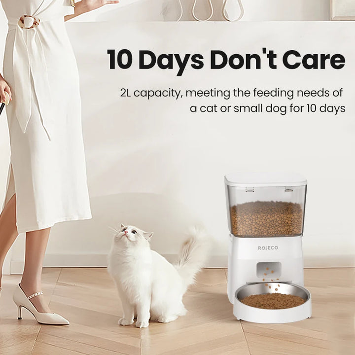 ROJECO Smart Automatic Dog Feeder with WiFi Control