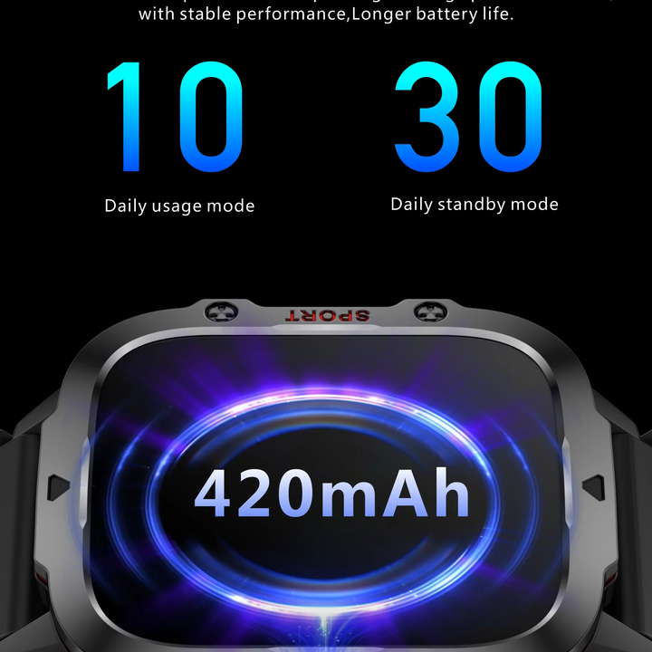 LIGE 1.96’’ Smartwatch – Bluetooth Call, Voice Assistant, Fitness & Waterproof